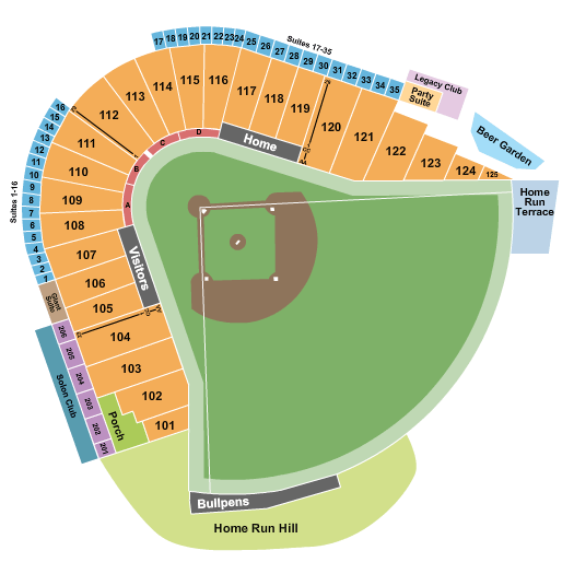 Sutter Health Park Athletics Seating Chart